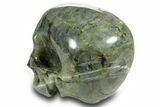 Realistic, Shimmering Labradorite Skull - Madagascar #378607-3